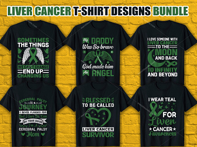 Liver Cancer T Shirt Design Bundle