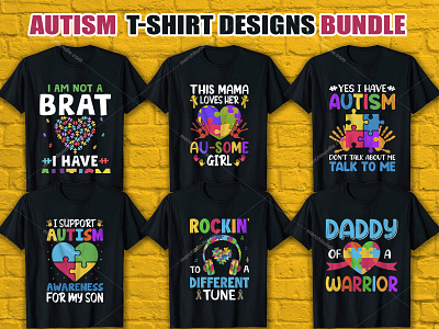 Autism T Shirt Design Bundle autism autism shirts autism t shirt custom ink custom t shirts custom t shirts cheap custom t shirts online custom text shirt design illustration shirts t shirt design ideas typography design typography shirts typography t shirt vintage vintage t shirts