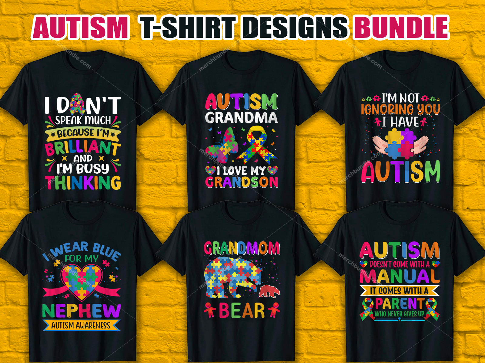 Autism T Shirt Design Bundle By Merch Bundle On Dribbble 2666