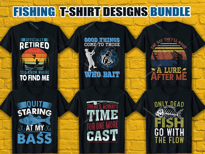 Fishing T Shirt Design Bundle