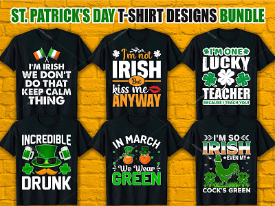 St. Patrick's Day T Shirt Design Bundle branding branding shirts branding t shirt custom ink custom t shirts custom t shirts cheap custom t shirts online custom text shirt design illustration shirts st. patricks day st. patricks day shirts st. patricks day t shirt t shirt design ideas typography design typography shirts typography t shirt vintage vintage t shirts