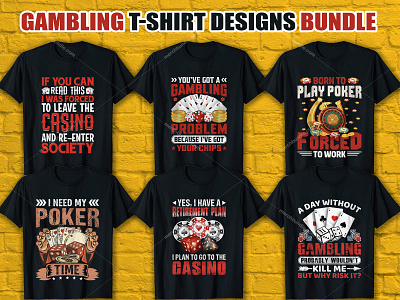 Gambling T Shirt Design Bundle branding branding shirts branding t shirt custom ink custom t shirts custom t shirts cheap custom t shirts online custom text shirt design gambling gambling shirt gambling t shirt illustration shirts t shirt design ideas typography typography design typography t shirts vintage vintage t shirts