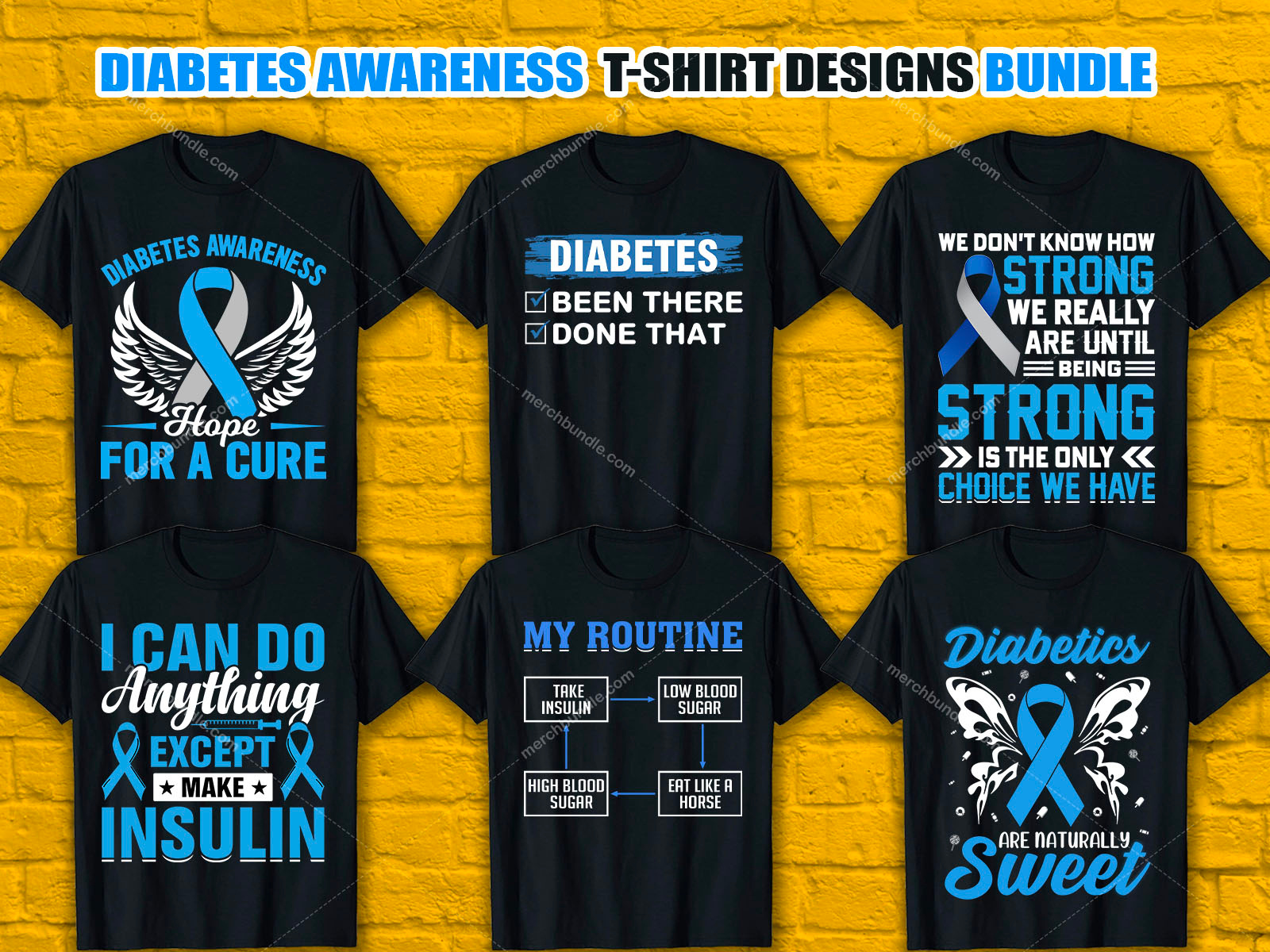 Diabetes TShirt Designs For Merch By Amazon by Merch Bundle on Dribbble