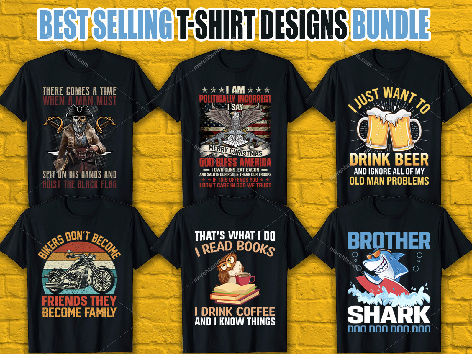 Best Selling TShirt Designs For Merch By Amazon by Merch Bundle on