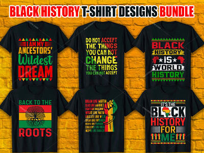 BLACK HISTORY T-Shirt Design Bundle