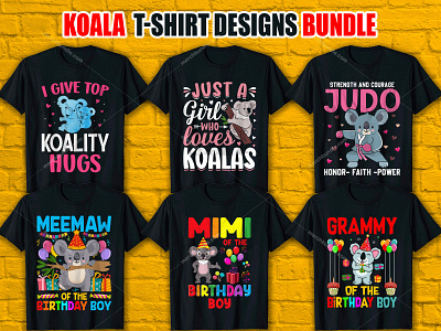 KOALA T-Shirt Design Bundle