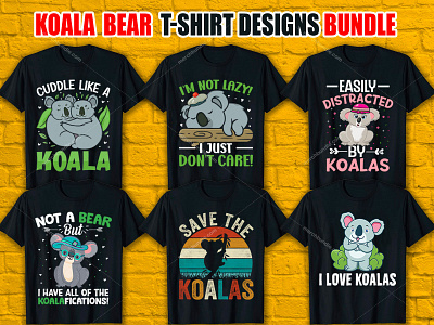 KOALA T-Shirt Design Bundle