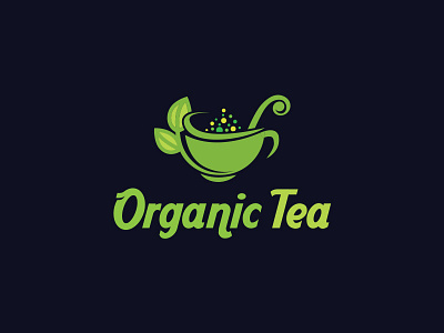 Organic Tea Logo animation app branding design feminine logo feminine logo design icon logo logo design logo design branding logo design concept logo design process tea logo typography