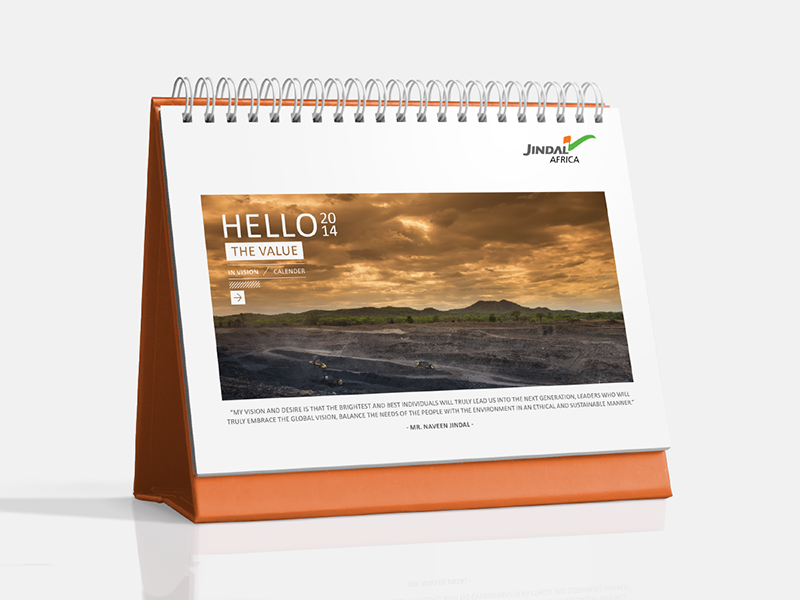 Jindal Desk Calendar 2014 by Nathan Venn on Dribbble