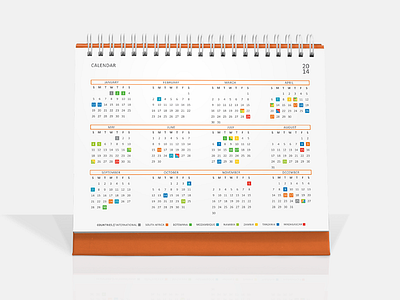 Jindal Desk Calendar 2014 - Year