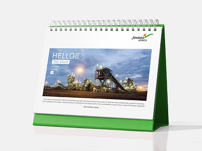 Jindal Desk Calendar 2015 africa branding calendar countries design desk jindal layout mining print public holidays stationery