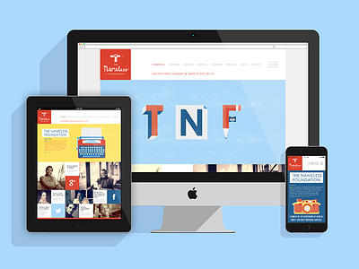 TNF Responsive Website icons illustration navigation quotes responsive social media south africa type ui uiux web website