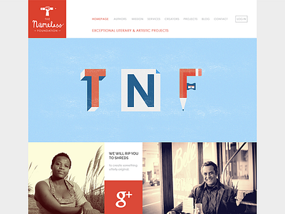 TNF Website - Homepage