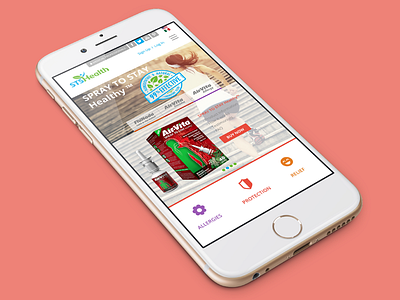 STS Health Website - Mobile Home health mobile natural navigation product responsive sts health ui uiux website