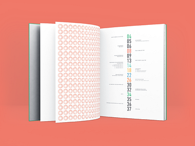 SOMAFCO ORET Presentation Book - Contents book contents icons illustration layout numbers pattern print tanzania vector