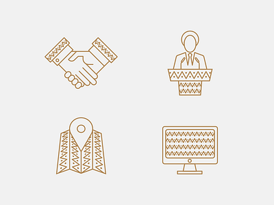 HICA Icons african conference hand shake icons icons set map place speaker vector web