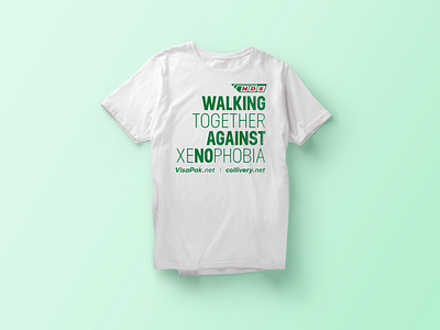MDS Anti-Xenophobia T-Shirt anti xenophobia green peace protest red social t shirt typogaphy walk xenophobia