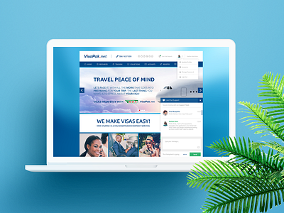 MDS VisaPak Website - Home application device responsive system travel ui uiux visas web website