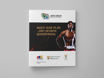 SAWF Quadrennial Plan File Cover cover federation file folder gold olympics south africa south african sport wrestlers wrestling