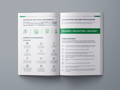 MDS Collivery Proposal Document Inner Page 4-5 by Nathan Venn on Dribbble