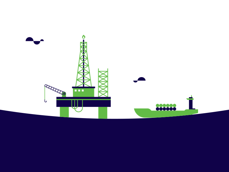 Lombard Fuel Animated Oil Rig