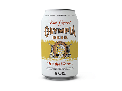 Kurt Cobain Olympia Beer Can ale beer can classic craft horseshoe lake lucky olympia pale vintage
