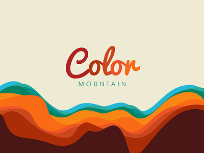 Color Mountain - Brand Design brand color design illustration logo typography