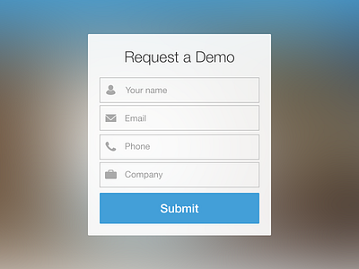 Request a Demo flat guidebook icons interface ios iphone landing page ui ux website