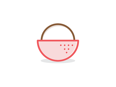 Lychee • Icon Logo design flat icon illustration logo ui