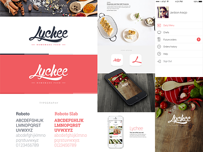 Lychee • Logo and Interface Presentation flat icons interface ios iphone typography ui ui kit ux website