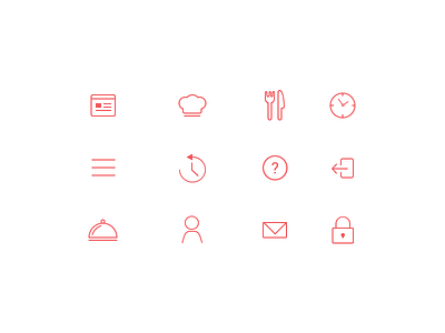 Lychee Icons app cooking design flat food icon product ui ux