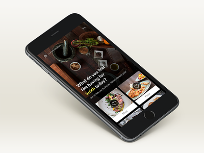 Cooking App • Home view concept animation design experiment framer framerjs interaction prototype
