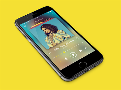 Music app • Song view design experiment interaction interface sketch spotify ui ux