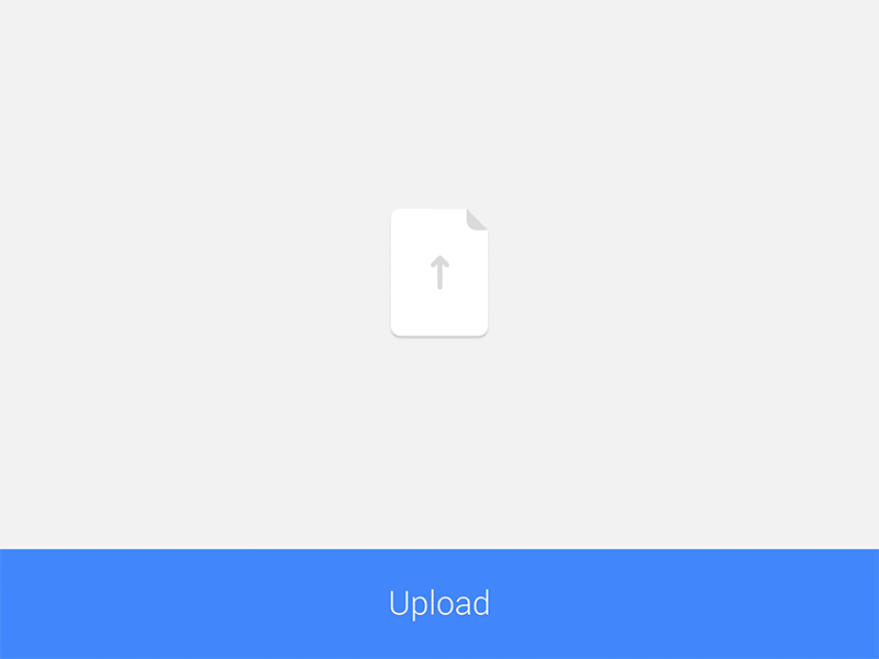 Uploading a File Animation android animation download flat freebie icon interaction interface principle sketch ui ux