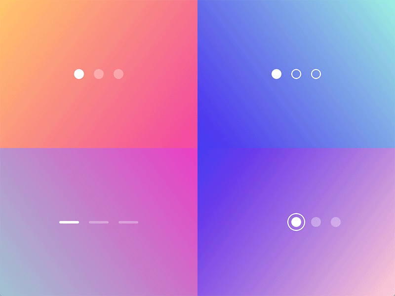 Page Control Indicator — Transitions Collection