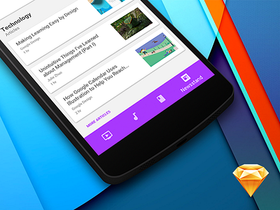 Bottom Navigation for Material Design — FREEBIE for Sketch android animation colors freebie google material material design paper sketch ui uiux ux