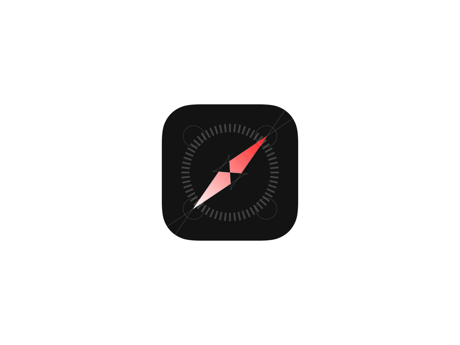 Compass Icon Re-Design Animation for ColorOS 7 ae animation app compass gif icon logo motion motiongraphic oppo ui ux