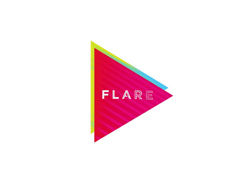 FLARE animate logo ae animation illustration logo mg motion motiongraphic title