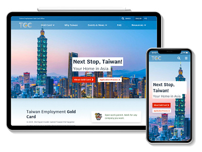 Taiwan Gold Card platform