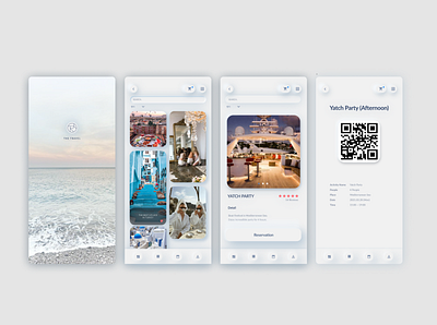 Travel App with Neumorphism Theme app appdesign design ui uidesign ux ux design