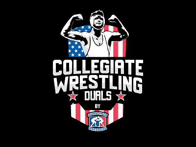 Event Logo - Collegiate Wrestling Duals athletics freestyle wrestling illustration ncaa wrestling