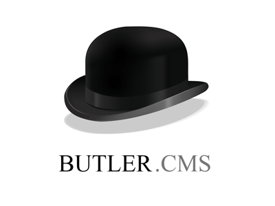 Butler.cms logo butler cms hat logo