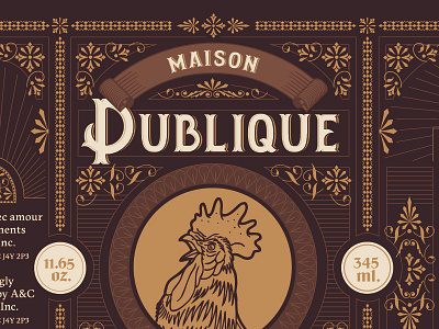 Maison Publique Sauce Packaging food graphic design illustration maison publique montreal packaging design restaurant sauce