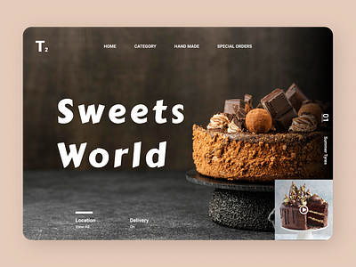Sweets Online branding design designs flat food app new news online ui uidesign uiux ux