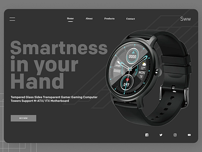 Smart Watches branding design designs new online typography ui uidesign uiux ux
