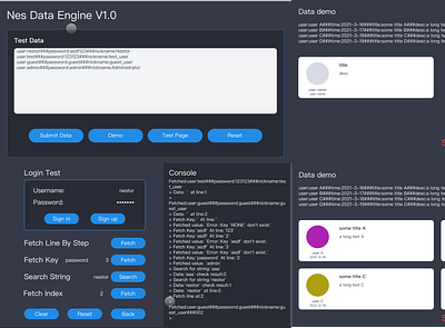 Data Engine By Nestor app design pieday playoff protopie