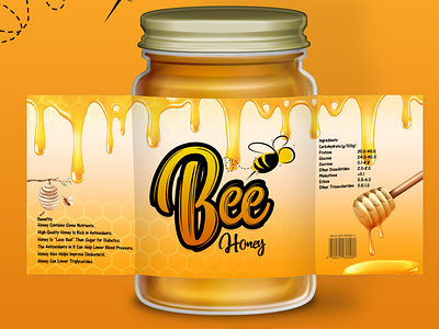 Honey Bee :Honey Elegance 3d animation branding design dribbblecommunity foodpackaging graphicdesign icon illustration logo minimal motion graphics productmockup ui ux vector web webdesign