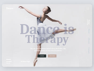 Dance school web design