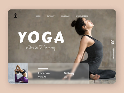 Yoga Trainer appdesign branding clear cleardesign design flat ui uiux ux web