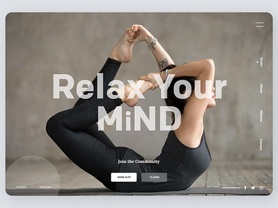 yoga Trainer branding clear cleardesign design fitness ui ux web websites yoga